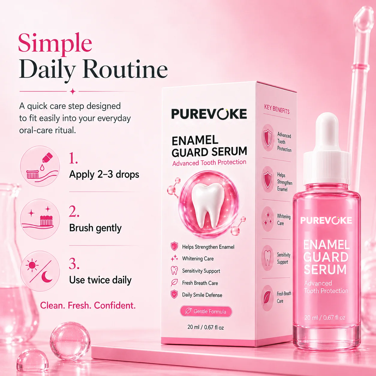 Purevoke Enamel Support Toothpaste Serum