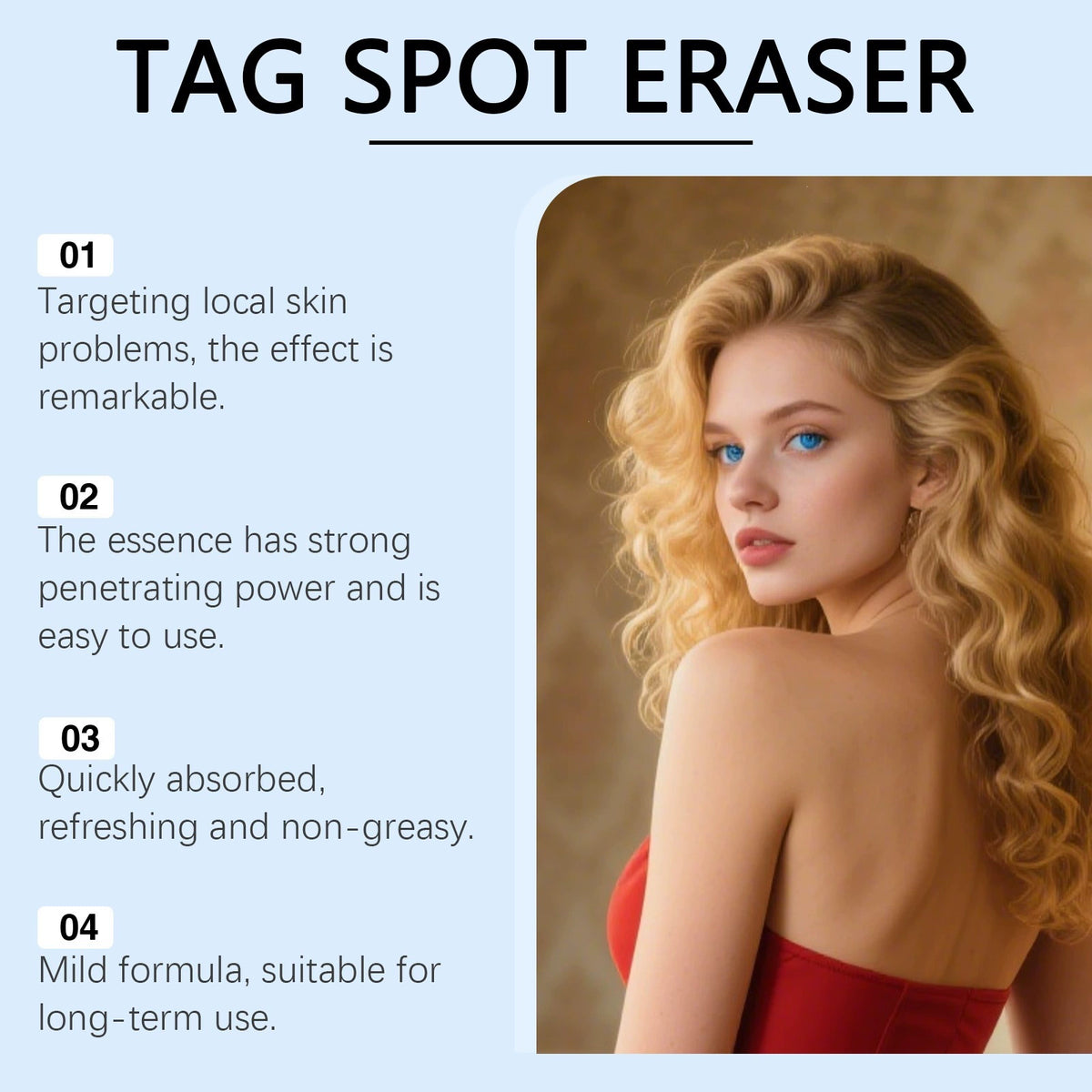 Tag and Spot Eraser product benefits